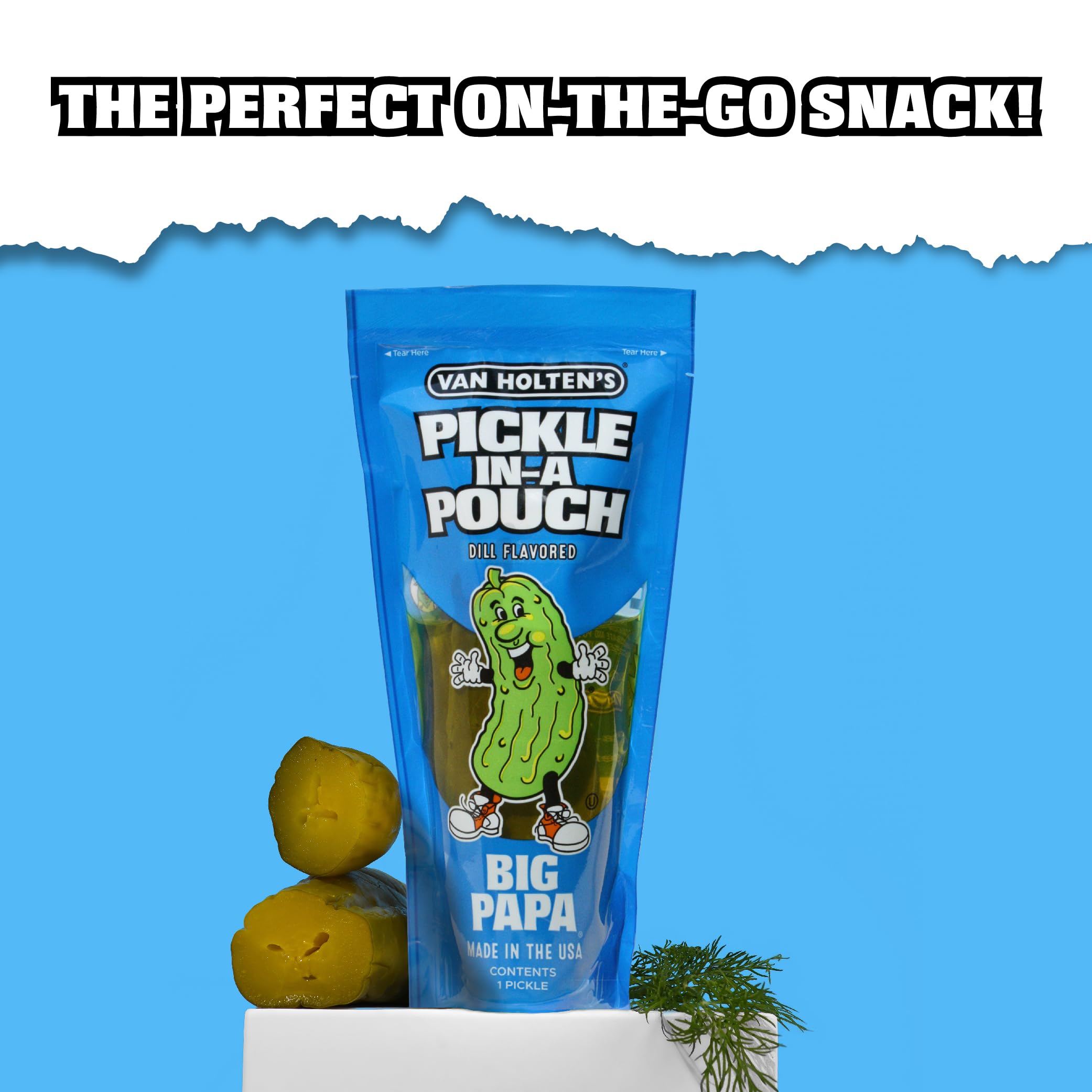 Amazon.com : Van Holten's Pickles - Big Papa Pickle-In-A-Pouch - 6